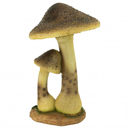 Toscano Mystic Forest Mushroom Statue - Tan