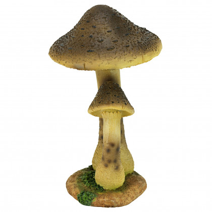 Toscano Mystic Forest Mushroom Statue - Tan