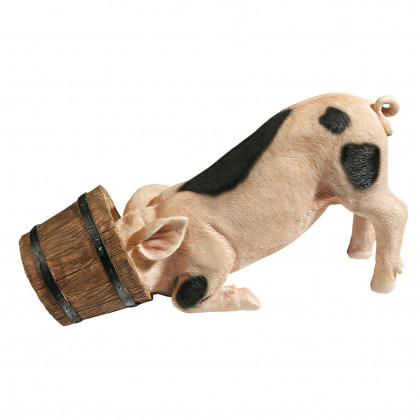 Toscano - Bucket Head Piglet Statue