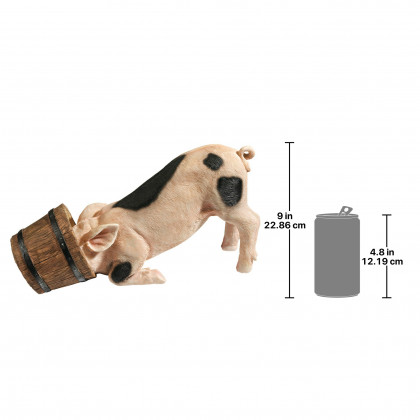 Toscano - Bucket Head Piglet Statue