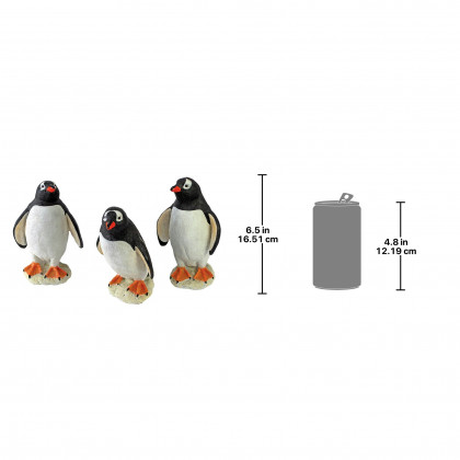 Toscano - Baby Penguin Triplet Statues