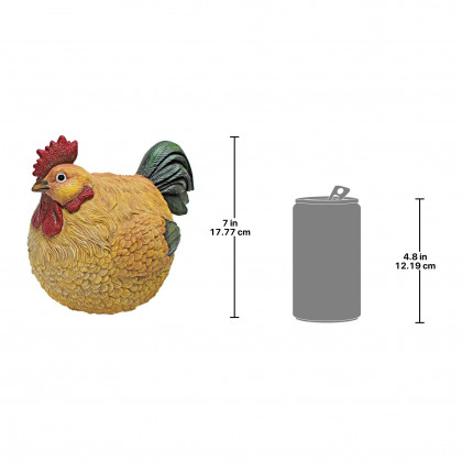 Toscano - Roly-Poly Ball of Chicken Statue