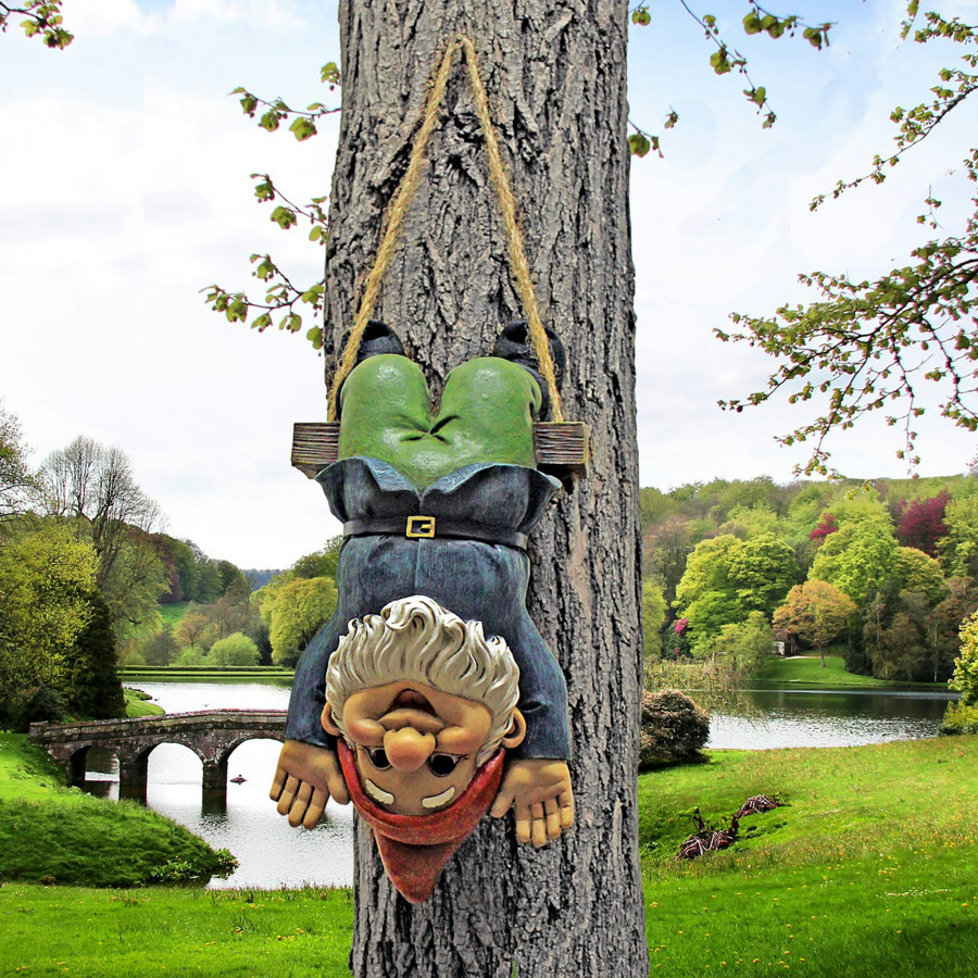 Toscano - Alfie the Acrobat Swinging Gnome Statue