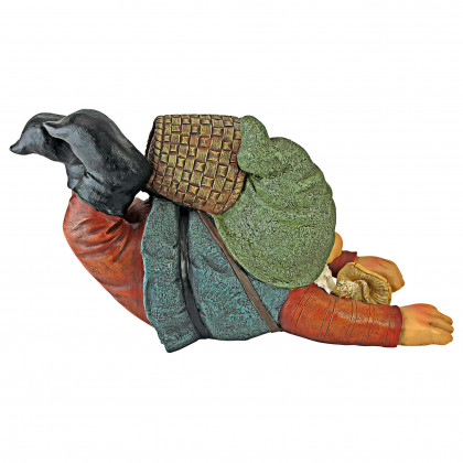 Toscano - Clumsy Karl the Mushroom Hunter Gnome Statue