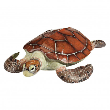Toscano - Flat Back Sea Turtle Statue