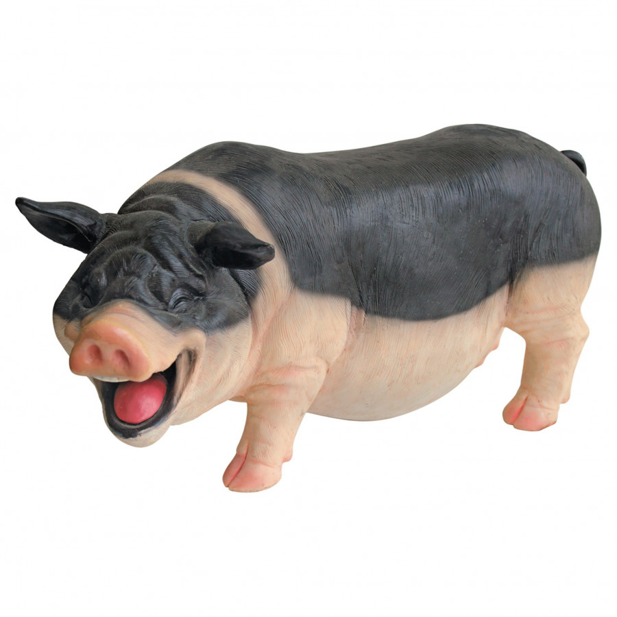 Toscano - Laughing Pig Statue