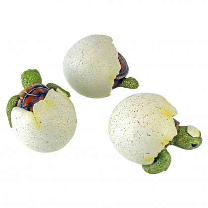 Toscano - Out of the Shell Baby Turtle Triplet Statues
