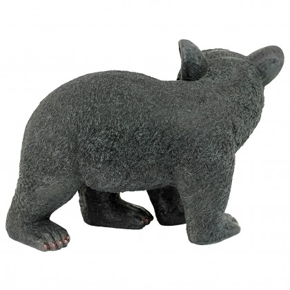 Toscano Roly-Poly Black Bear Cub Statue - Walking Bear