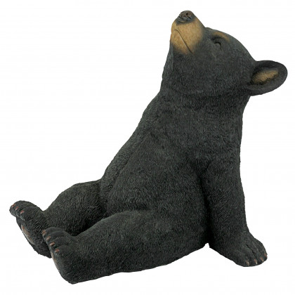 Toscano - Catching Rays Black Bear Cub Statue