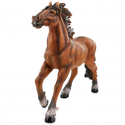 Toscano - Unbridled Running Wild Mustang Horse Statue