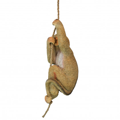 Toscano - Chico the Chimpanzee Hanging Baby Monkey Statue