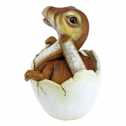 Toscano - Baby Raptor Dinosaur Egg Hatchling Statue