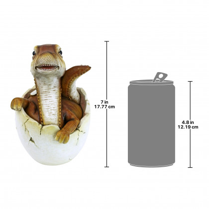 Toscano - Baby Raptor Dinosaur Egg Hatchling Statue