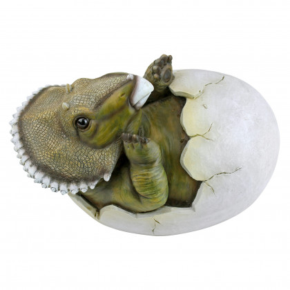 Toscano - Baby Triceratops Dinosaur Egg Hatchling Statue