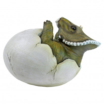 Toscano - Baby Triceratops Dinosaur Egg Hatchling Statue
