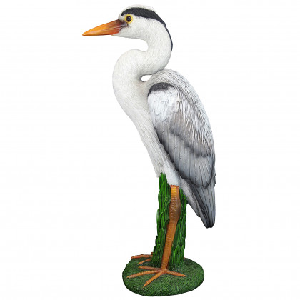 Toscano - Gray Heron Coastal Bird Statue