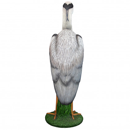 Toscano - Gray Heron Coastal Bird Statue