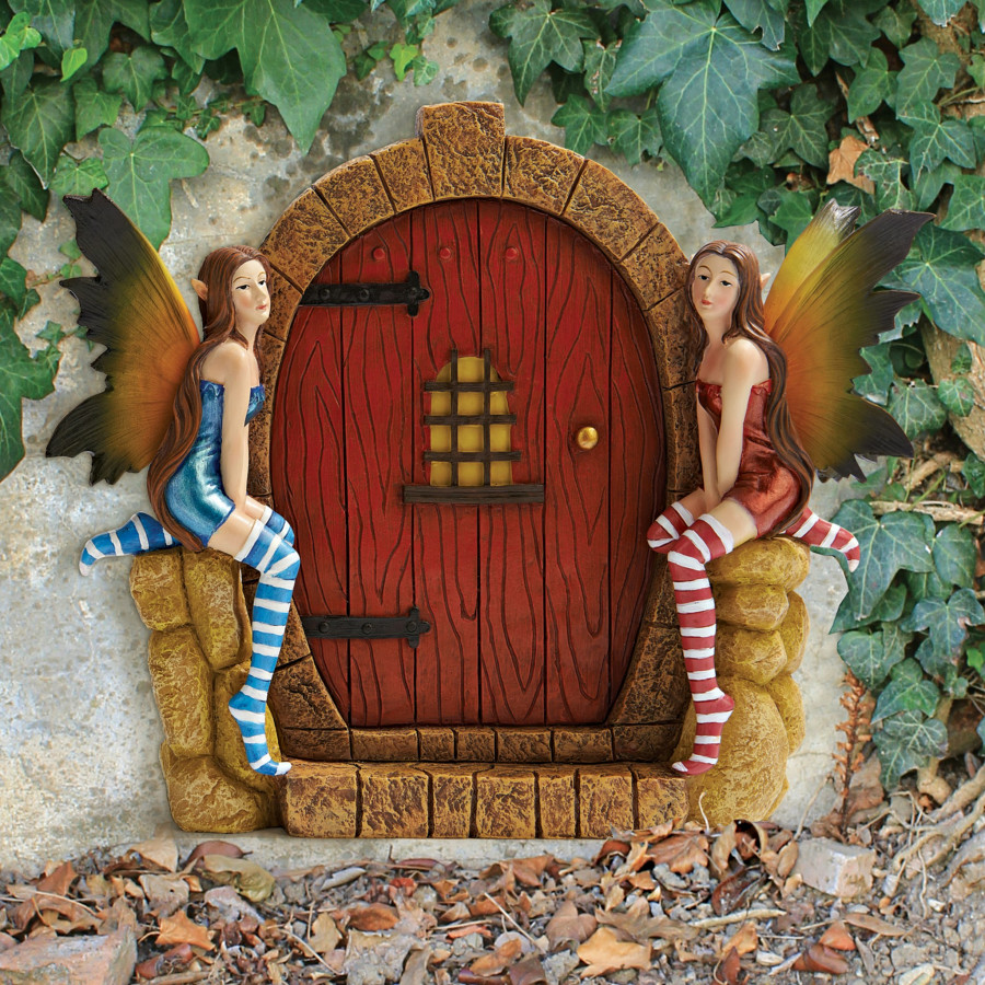 Toscano - Enchanted Portal Fairy Door Wall Sculpture