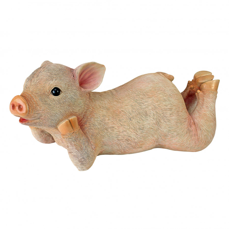 Toscano - Vogue the Lounging Pig Statue