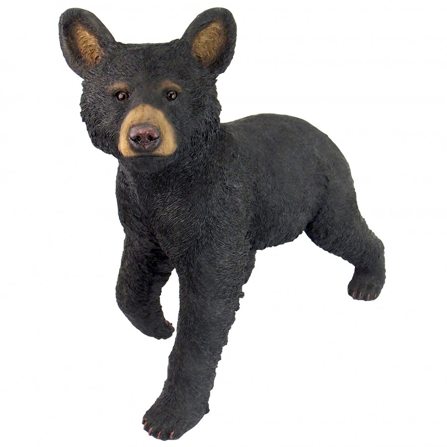 Toscano - Snooping Cub Black Bear Statue
