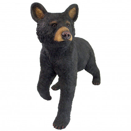 Toscano - Snooping Cub Black Bear Statue
