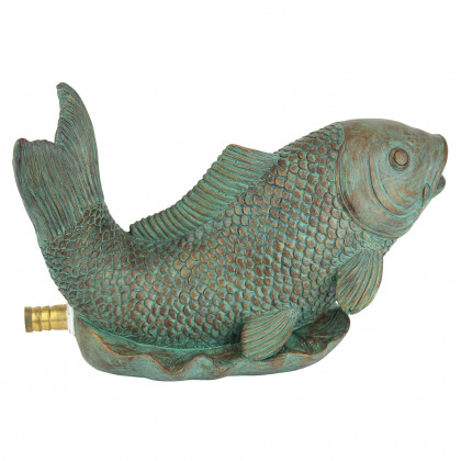 Toscano - Japanese Koi Piped Spitter Statue
