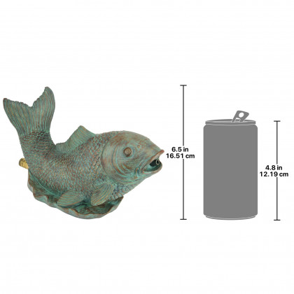 Toscano - Japanese Koi Piped Spitter Statue