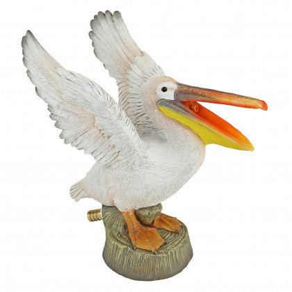 Toscano - Oceanside Pelican Spitter Piped Statue