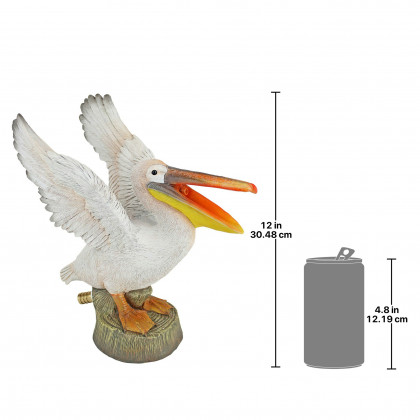 Toscano - Oceanside Pelican Spitter Piped Statue