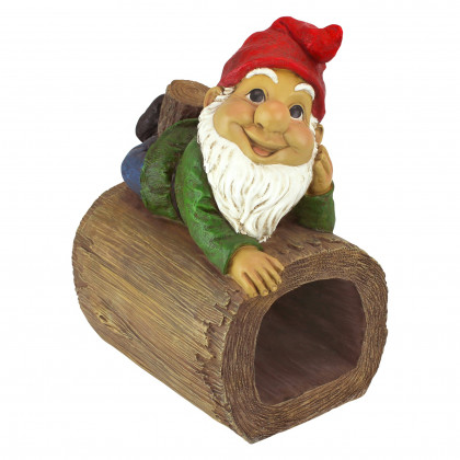 Toscano - Stormy the Gnome Gutter Guardian Downspout Statue