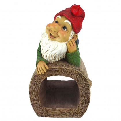 Toscano - Stormy the Gnome Gutter Guardian Downspout Statue