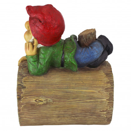 Toscano - Stormy the Gnome Gutter Guardian Downspout Statue