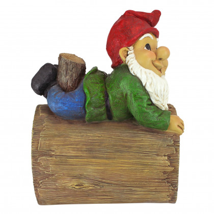Toscano - Stormy the Gnome Gutter Guardian Downspout Statue