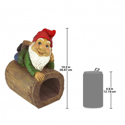 Toscano - Stormy the Gnome Gutter Guardian Downspout Statue