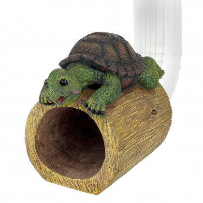 Toscano - Drips the Turtle Gutter Guardian Downspout Statue