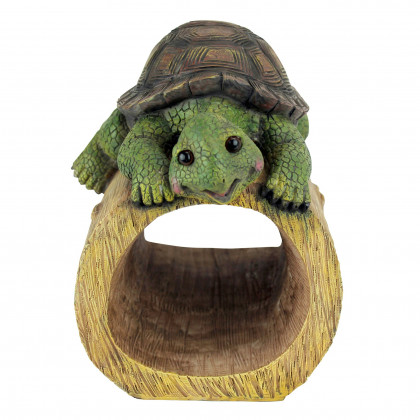 Toscano - Drips the Turtle Gutter Guardian Downspout Statue