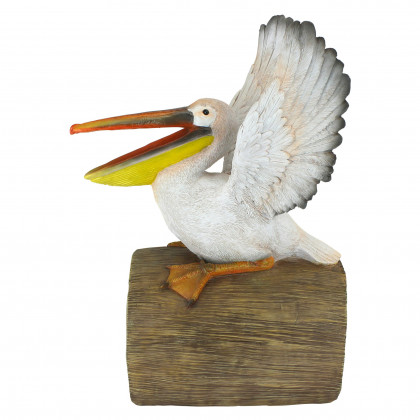 Toscano - Splash the Pelican Gutter Guardian Downspout Statue