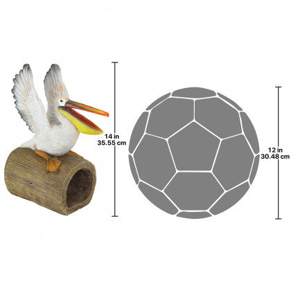 Toscano - Splash the Pelican Gutter Guardian Downspout Statue