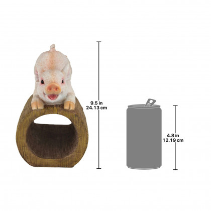 Toscano - Hog Wild Pouncing Pig Gutter Guardian Downspout Statue