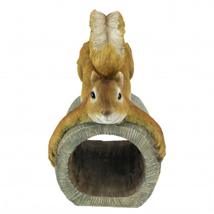 Toscano - Crash the Squirrel Gutter Guardian Downspout Statue