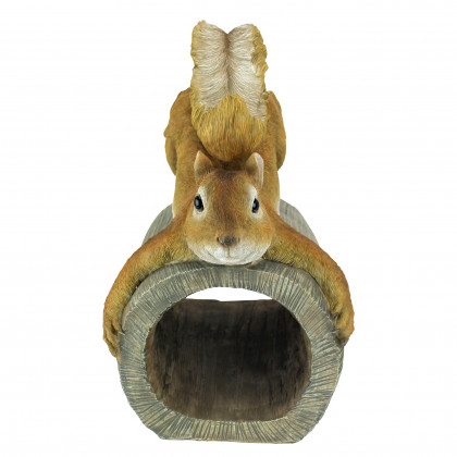 Toscano - Crash the Squirrel Gutter Guardian Downspout Statue