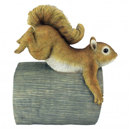 Toscano - Crash the Squirrel Gutter Guardian Downspout Statue