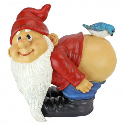 Toscano Loonie Moonie Bare Buttocks Garden Gnome Statue - Large