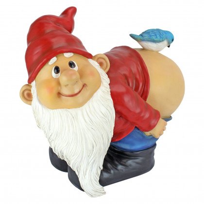 Toscano Loonie Moonie Bare Buttocks Garden Gnome Statue - Large