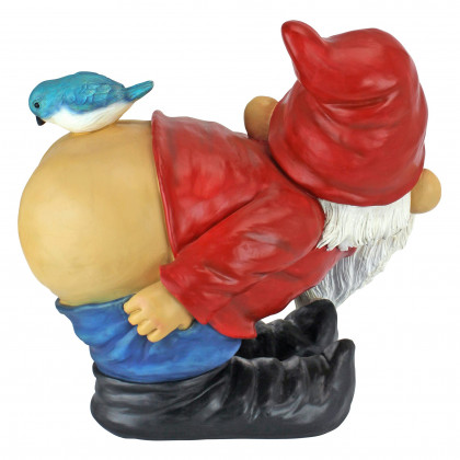 Toscano Loonie Moonie Bare Buttocks Garden Gnome Statue - Large