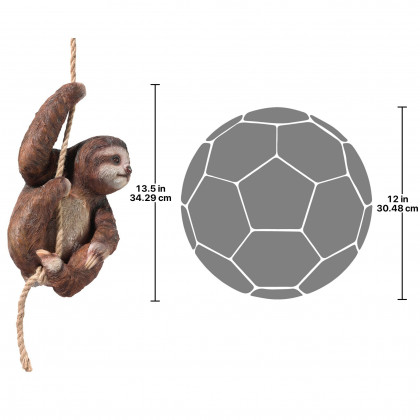 Toscano - Hanging Horatio the 3-Toed Sloth Statue