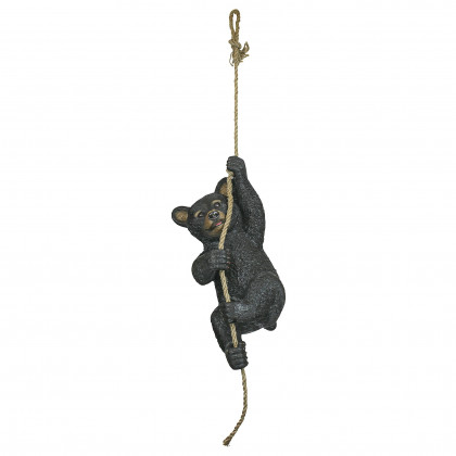 Toscano - Swinging Bocephus Bear Cub Hanging Statue