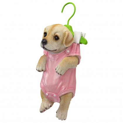 Toscano - Hanger Hound Labrador Retriever Hanging Puppy Dog Statue