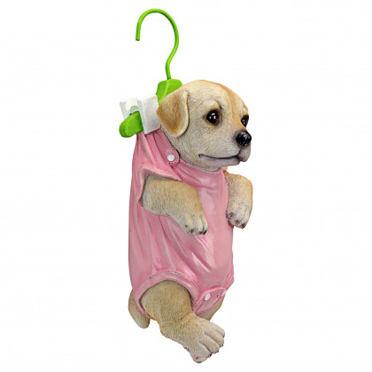 Toscano - Hanger Hound Labrador Retriever Hanging Puppy Dog Statue