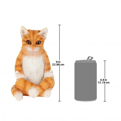 Toscano - Zen Kitty Meditating Cat Statue